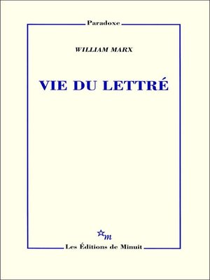 cover image of Vie du lettré